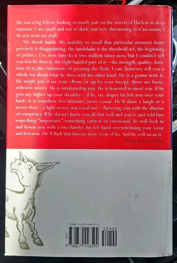 Primary Colors : A Novel of Politics by Not Available (1996, Hardcover)