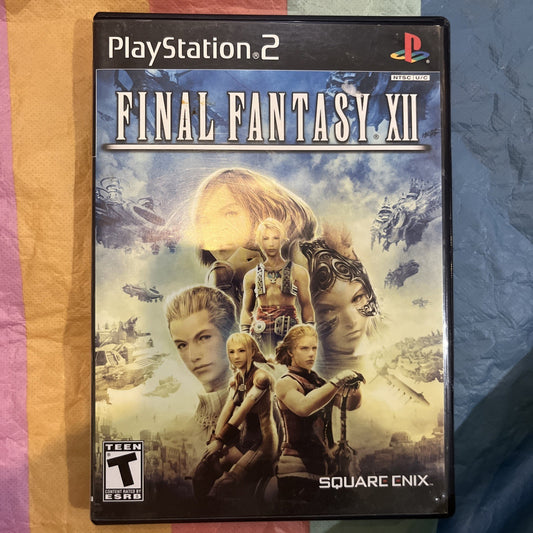 Final Fantasy XII (PS2) Tested. Manual + Reg Card. Original Case