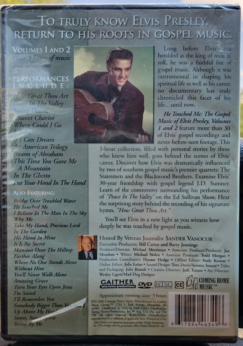 Elvis Presley - He Touched Me: The Gospel Music of (DVD, 2-Disc Set) Sealed