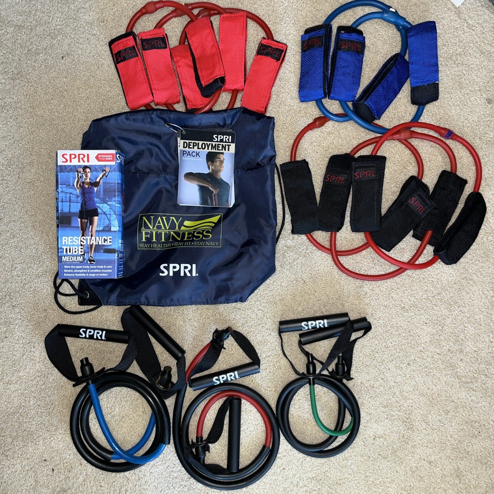 SPRI Deployment Pack 14 Item Set Guide 12 Resistance Tubes
