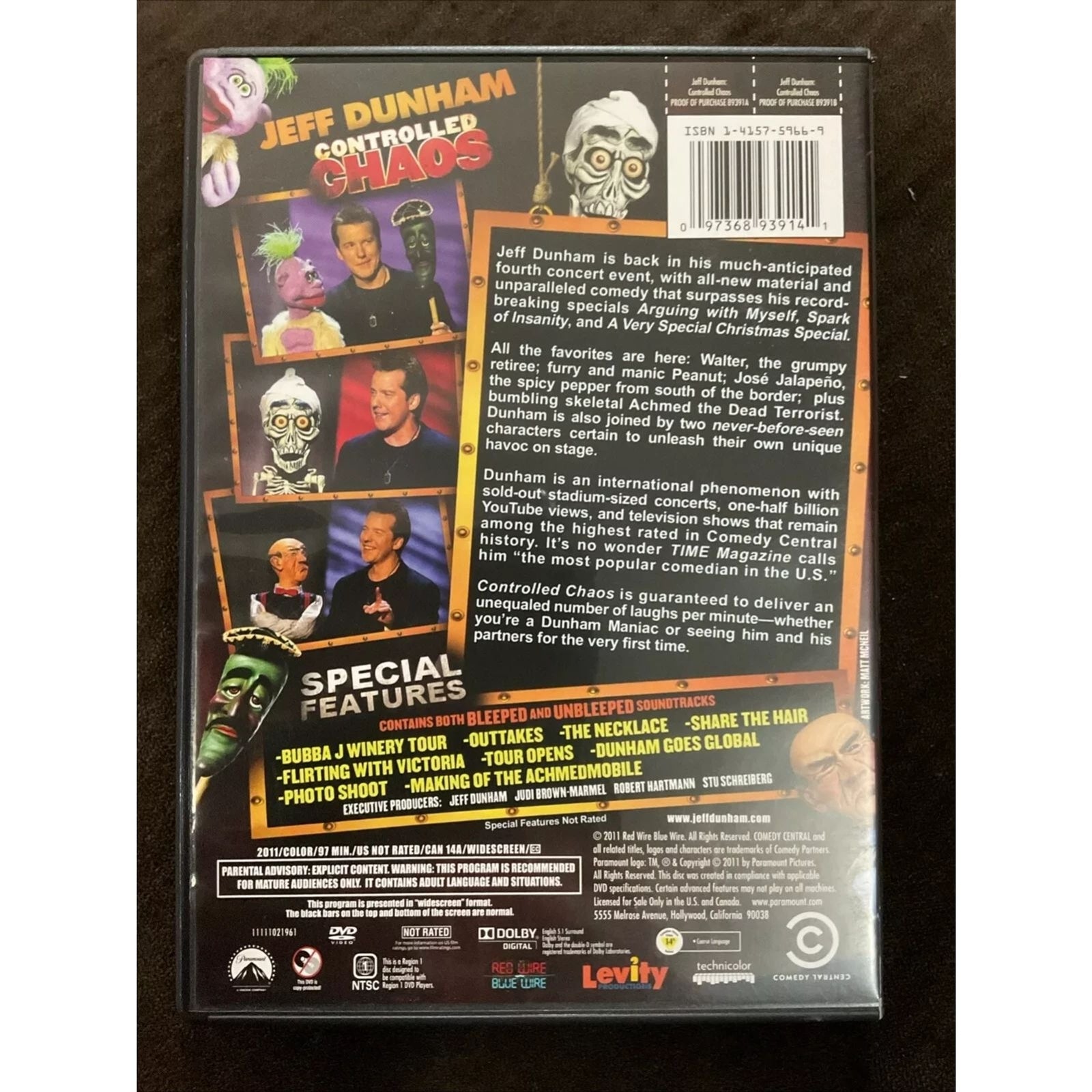 Jeff Dunham - Controlled Chaos (DVD) Factory Sealed