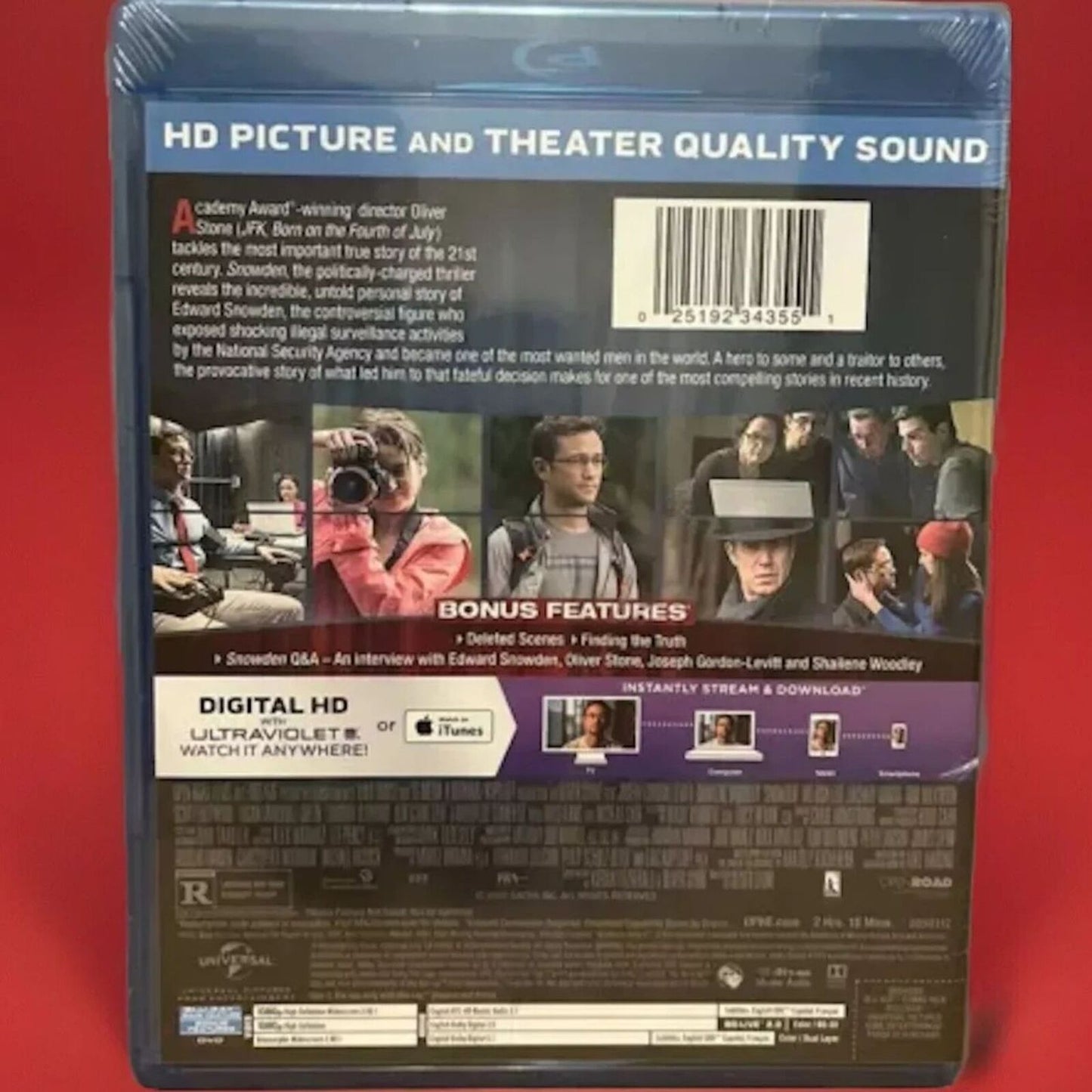 Snowden (Bluray / DVD) Brand new