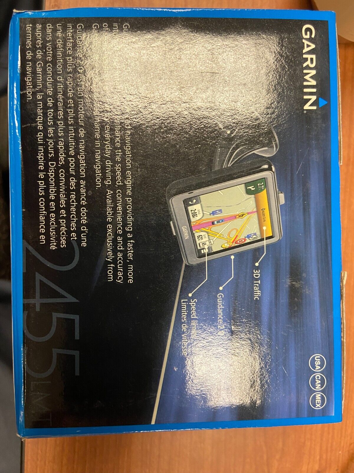 Garmin Nuvi 2455 LMT GPS  4.3" Bundle 32GB + Data + Charger + Mount + 2022 Maps