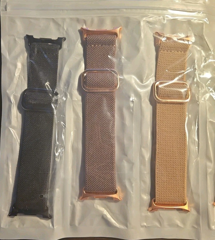 30mm Elastic Nylon Watch Band for Samsung Galaxy Watch Ultra 47mm Strap 6-Set