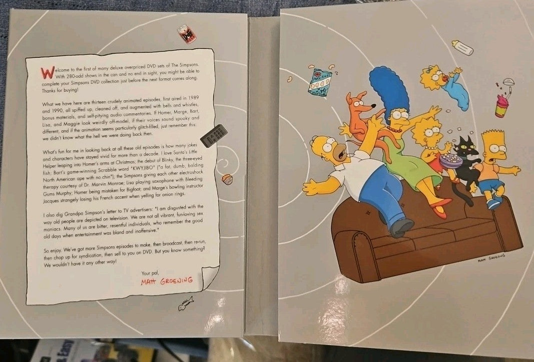The Simpsons The Complete First Season Missing Outer Sleeve