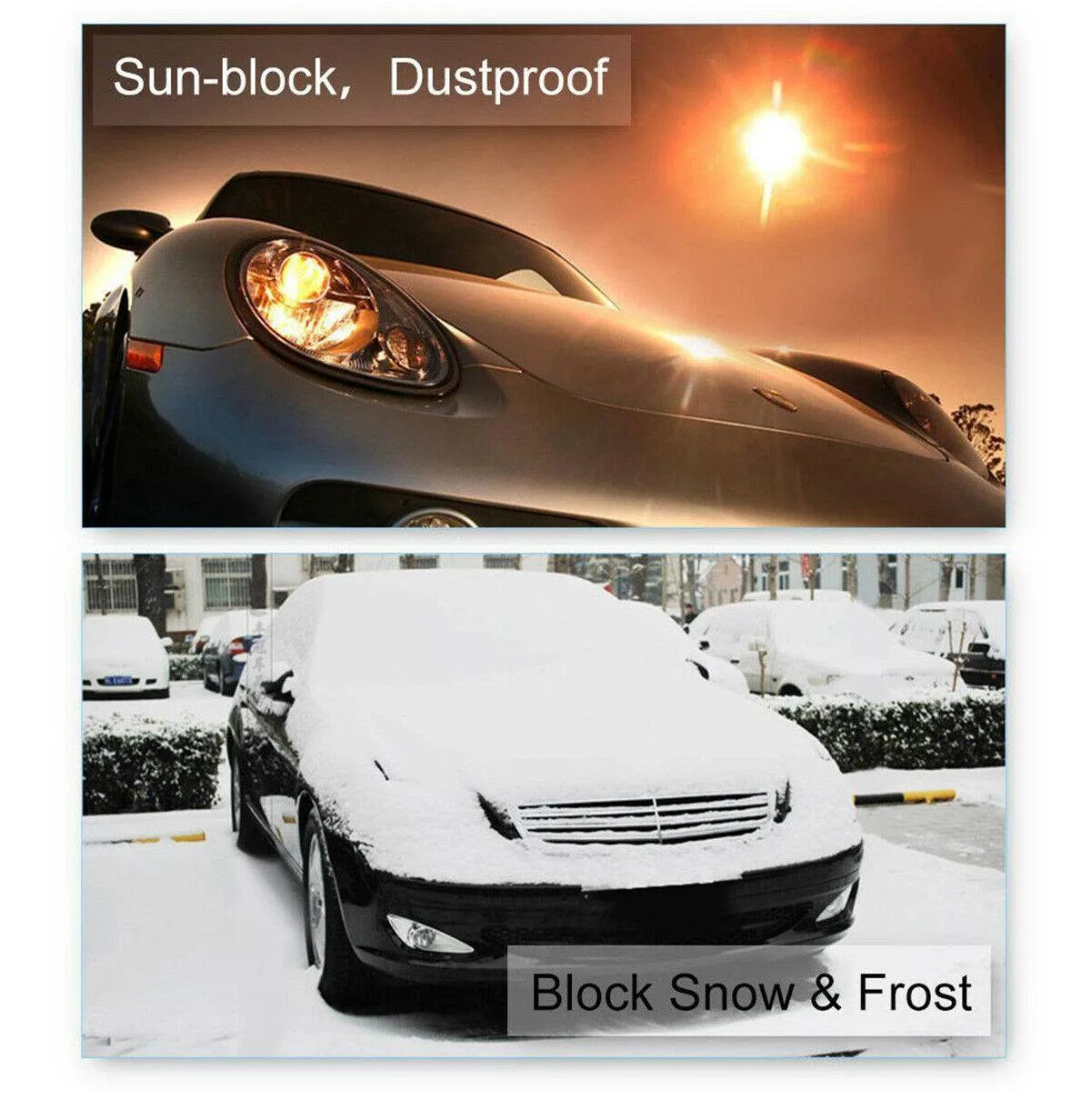 Indoor / Outdoor Car Truck Van Large Windshield Foldable Window Visor