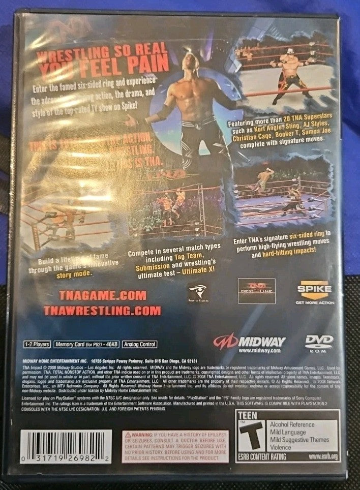 Tna Impact - Sony PlayStation 2. Tested. Original Case. No Manual