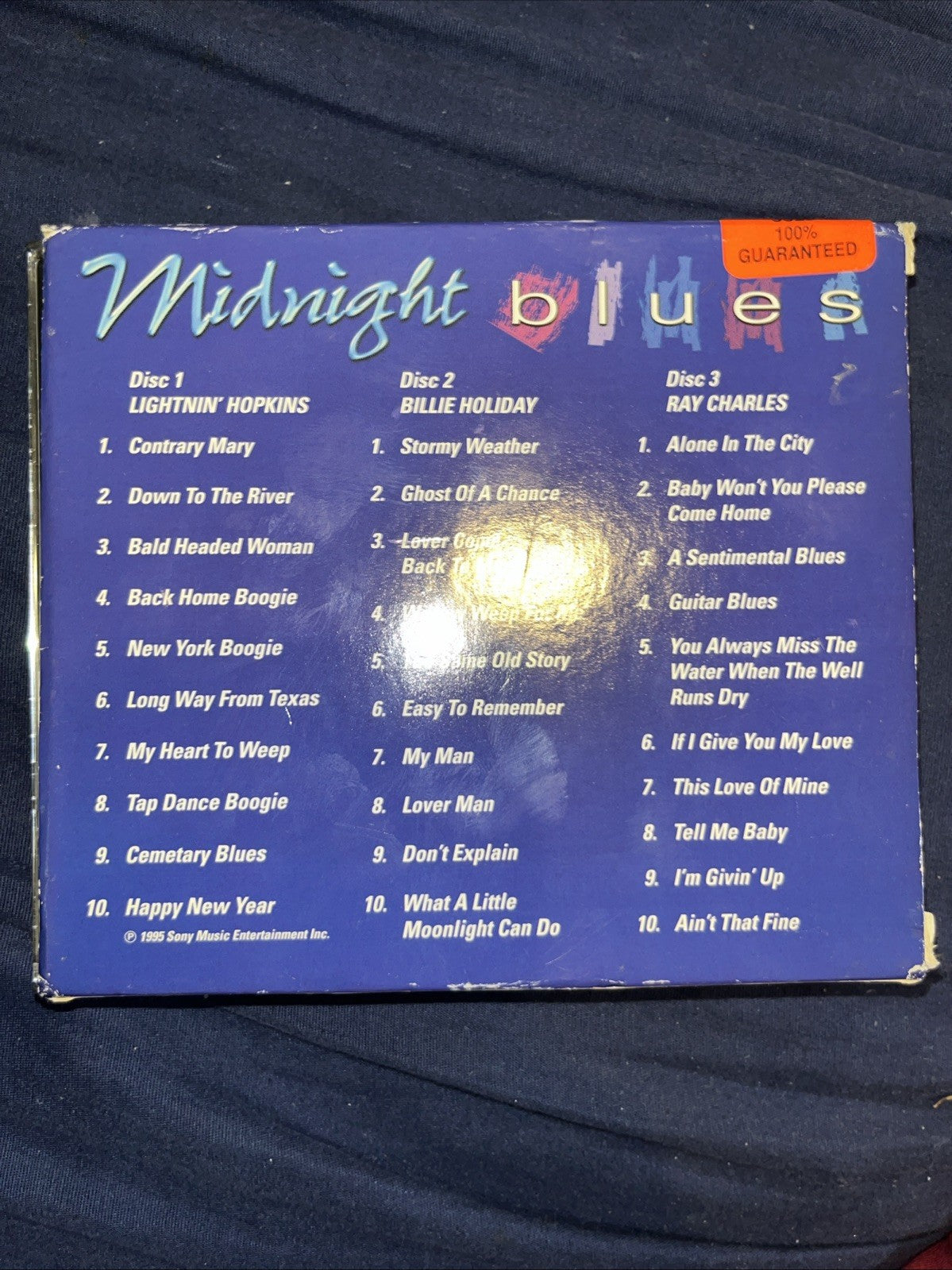 Lightning’ Hopkins, Billie Holliday & Ray Charles Midnight Blues (3 CD) Set