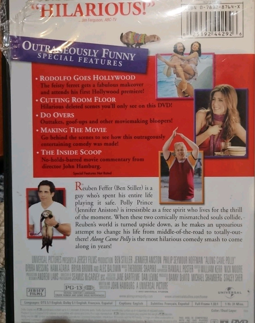 Along Came Polly (DVD) Tested. No Scratches