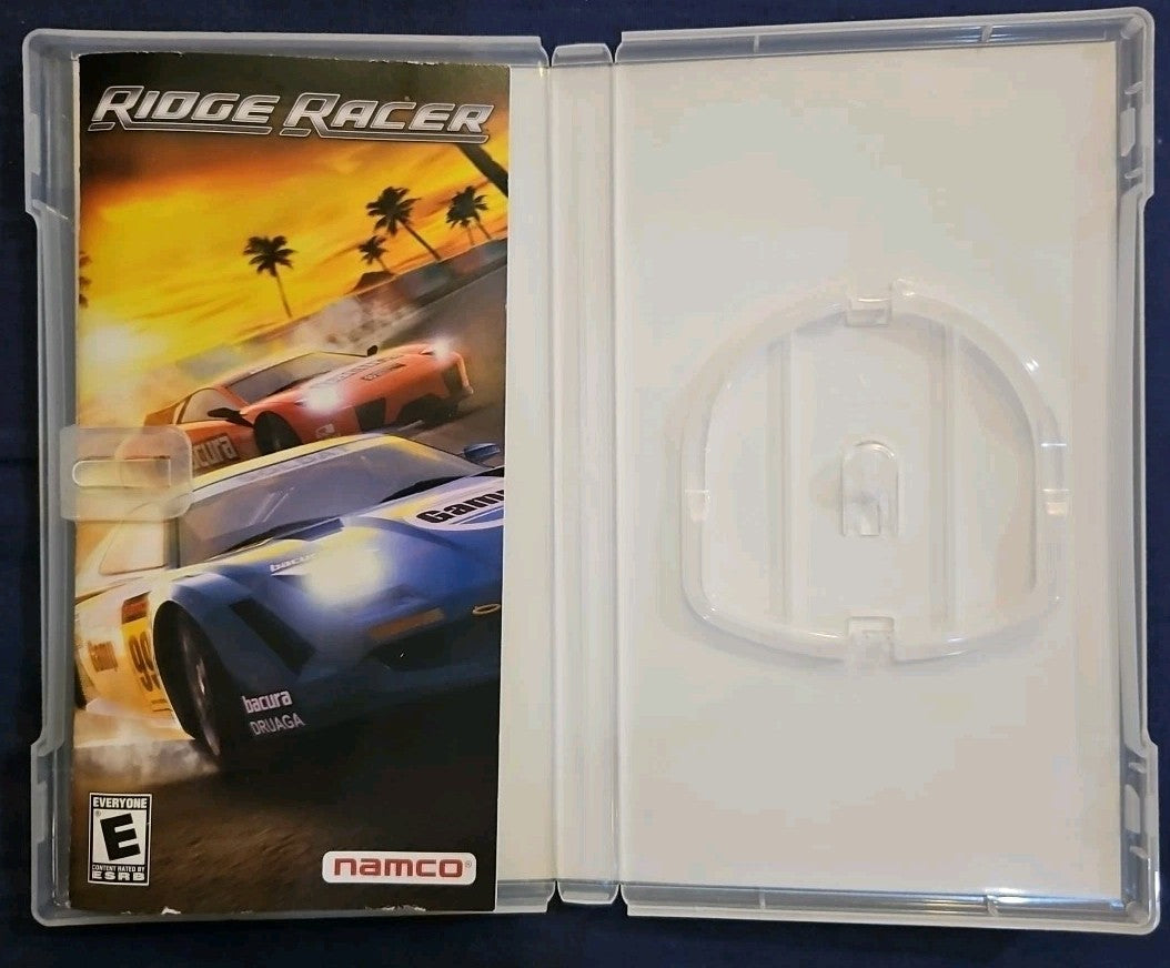 Ridge Racer (Sony PSP, 2005) - European Version. No Game. Box Art, Manual & Case