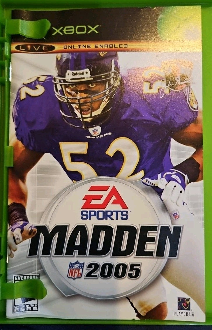 Madden NFL 2005 (Microsoft Xbox, 2004) Tested. No Scratches. New Case.