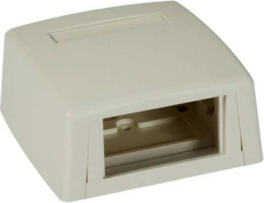 Black Box WPT901 GigaStation2 2 Socket Surface Mounting Box, Ivory