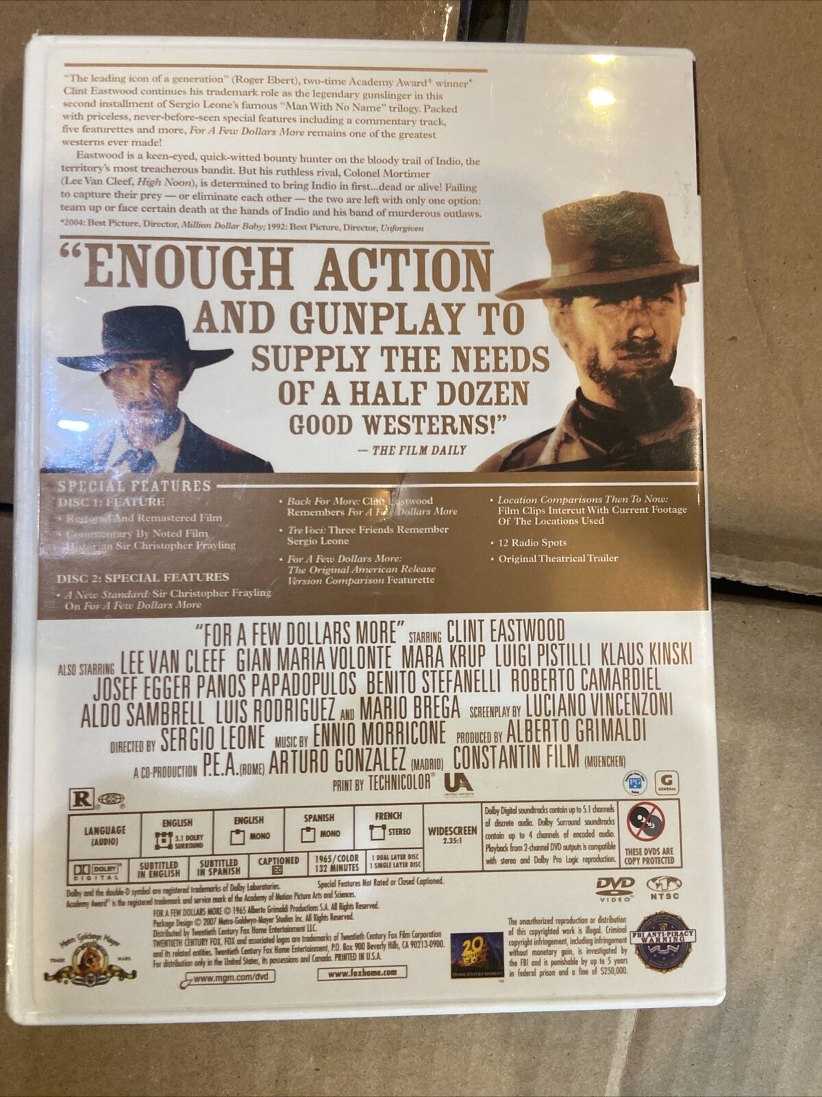 For a Few Dollars More (DVD, 2007, 2-Disc Set, Collectors Edition)