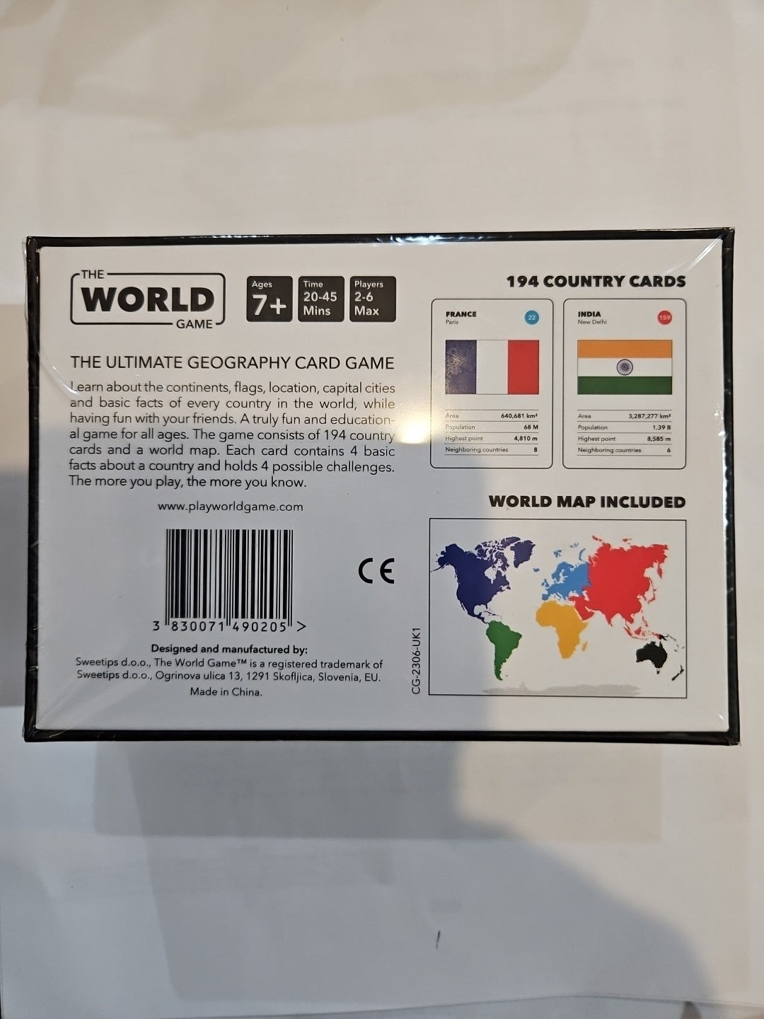 THE WORLD GAME The Ultimate Geography Card Game BRAND NEW SEALED Fun Family Kids