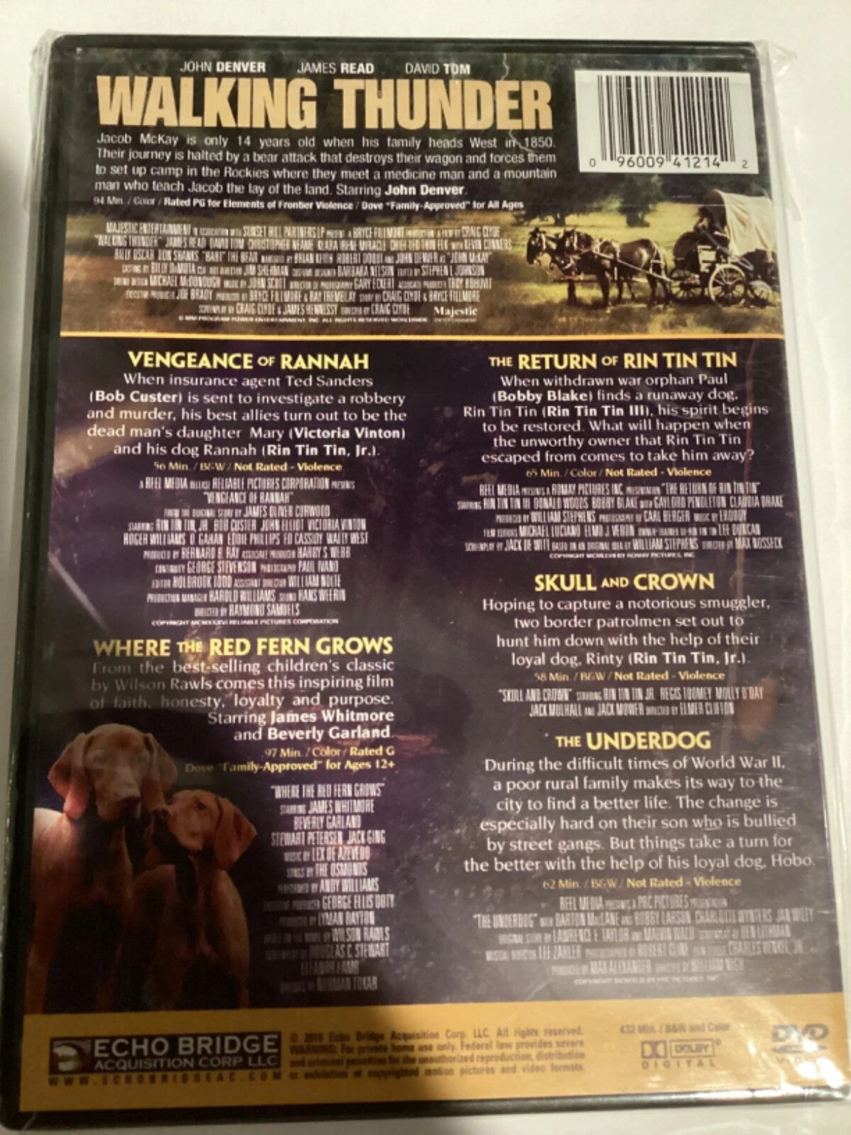 Walking Thunder (DVD, 2016) John Denver - James Read + You Get 5 Bonus Movies