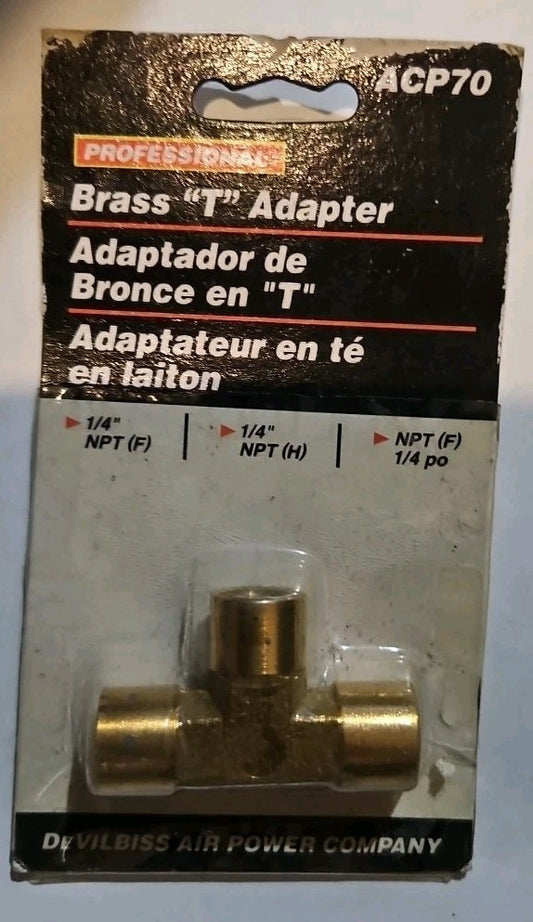 ACP70 Brass "T" Adapter