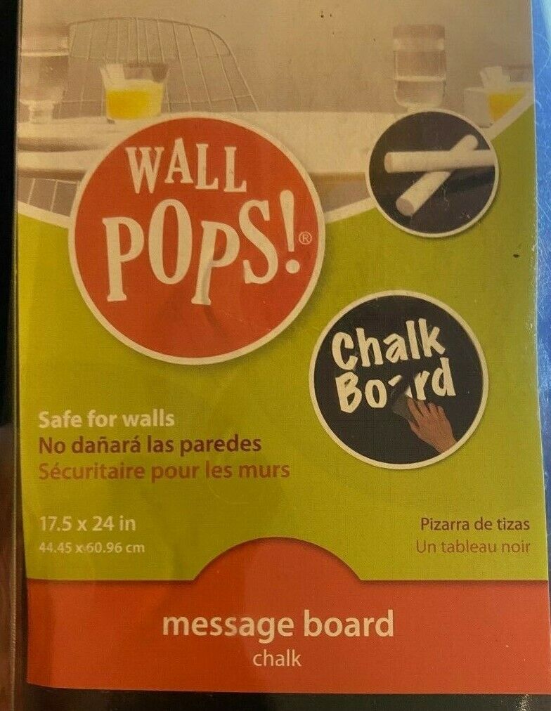 Wall Pops Chalk Board / Message Board 783784 17.5" x 24"