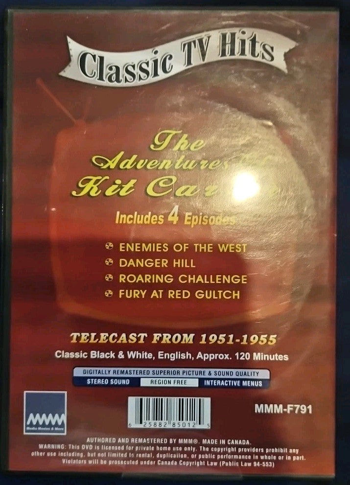 Adventures of Kit Carson (DVD) brand new sealed