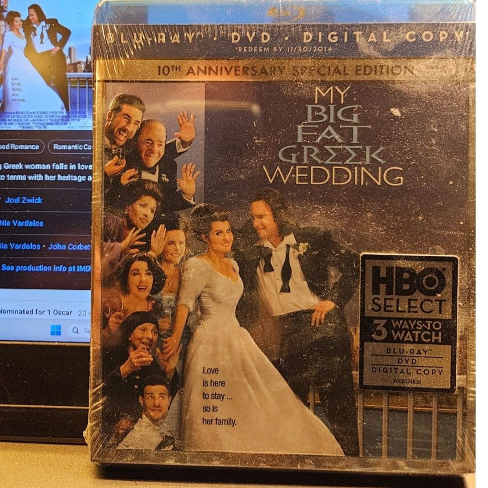 My Big Fat Greek Wedding (Bluray + DVD) Factory Sealed - No Digital Download