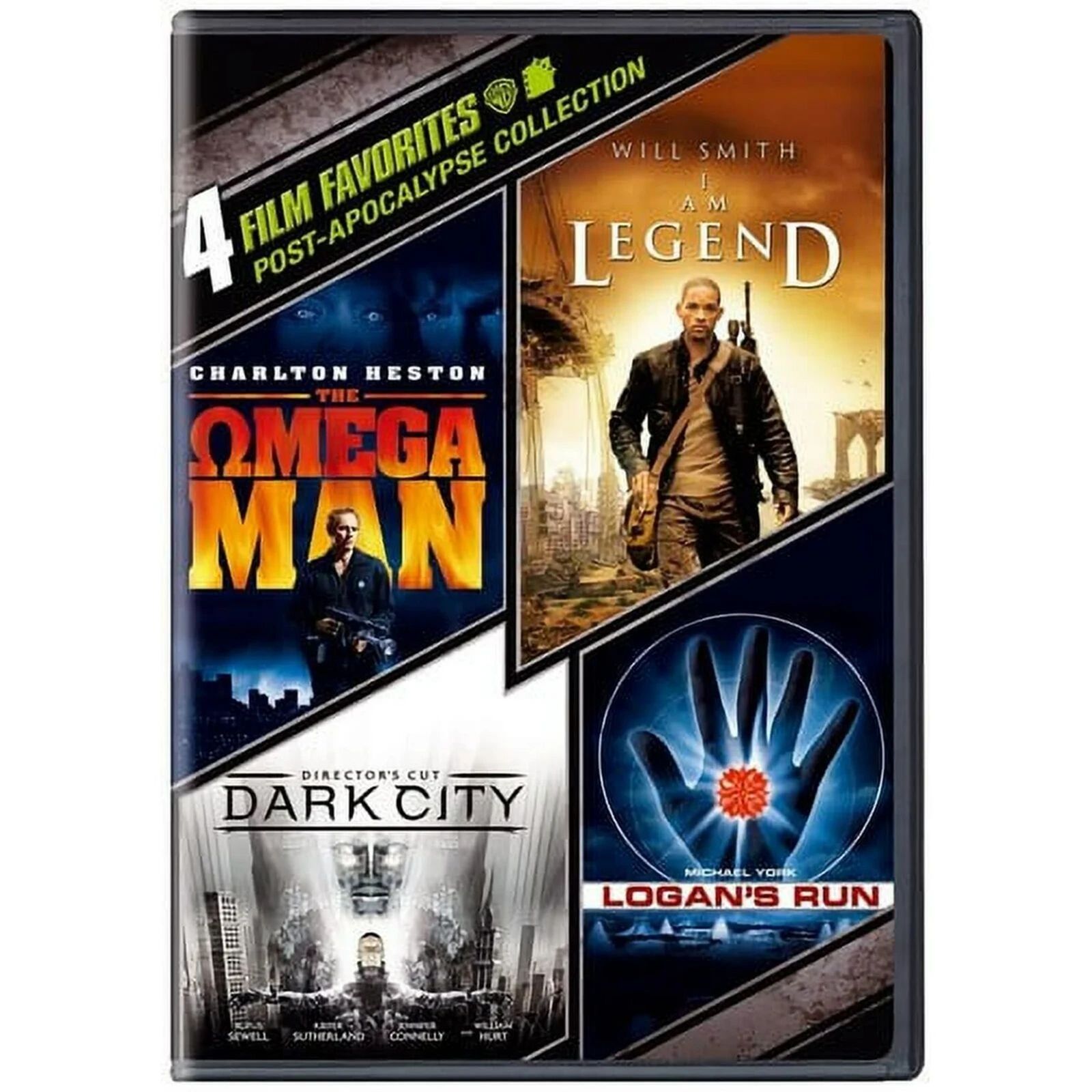 Omega Man / Dark City / I Am Legend / Logan's Run (DVD) Brand New