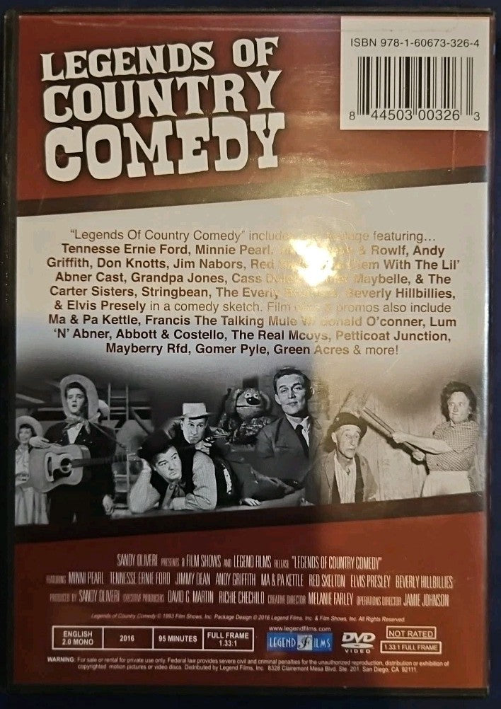 Legends of Country Comedy (DVD, 1993) Sealed
