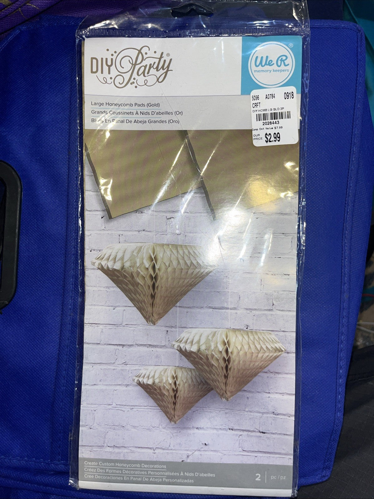 DIY Party 2 Large Honeycomb Pads