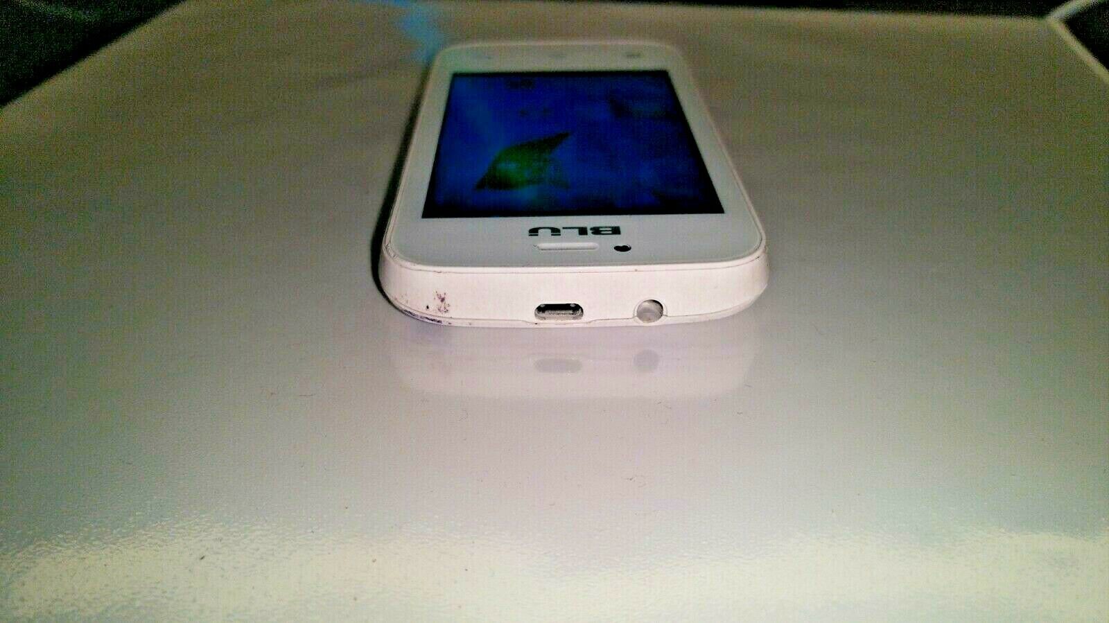  BLU Dash JR 3G D192U - White (Unlocked) Smartphone - Tested - Works