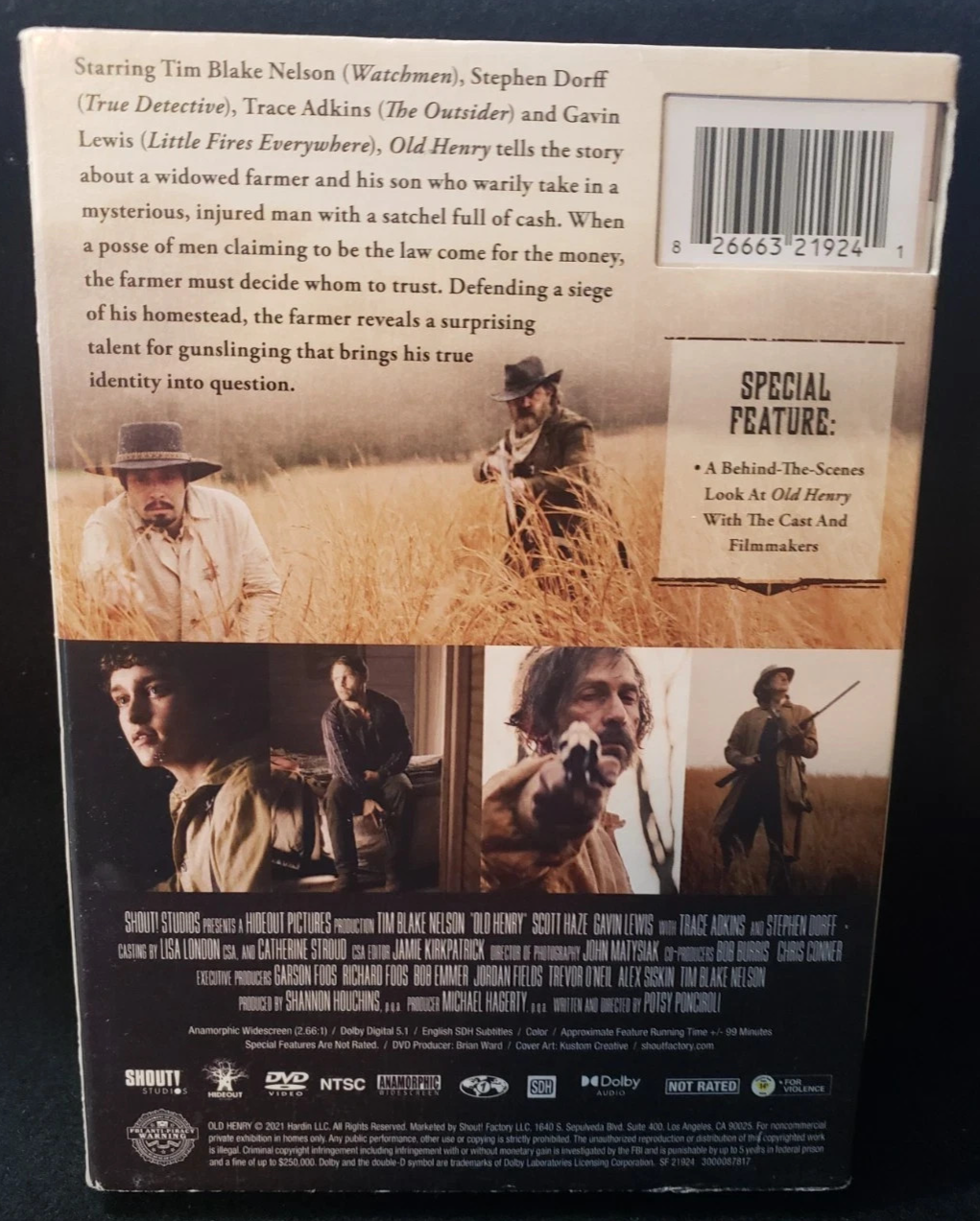 OLD HENRY (DVD) Tim Blake Nelson Stephen Dorff Trace Adkins Gavin Lewis