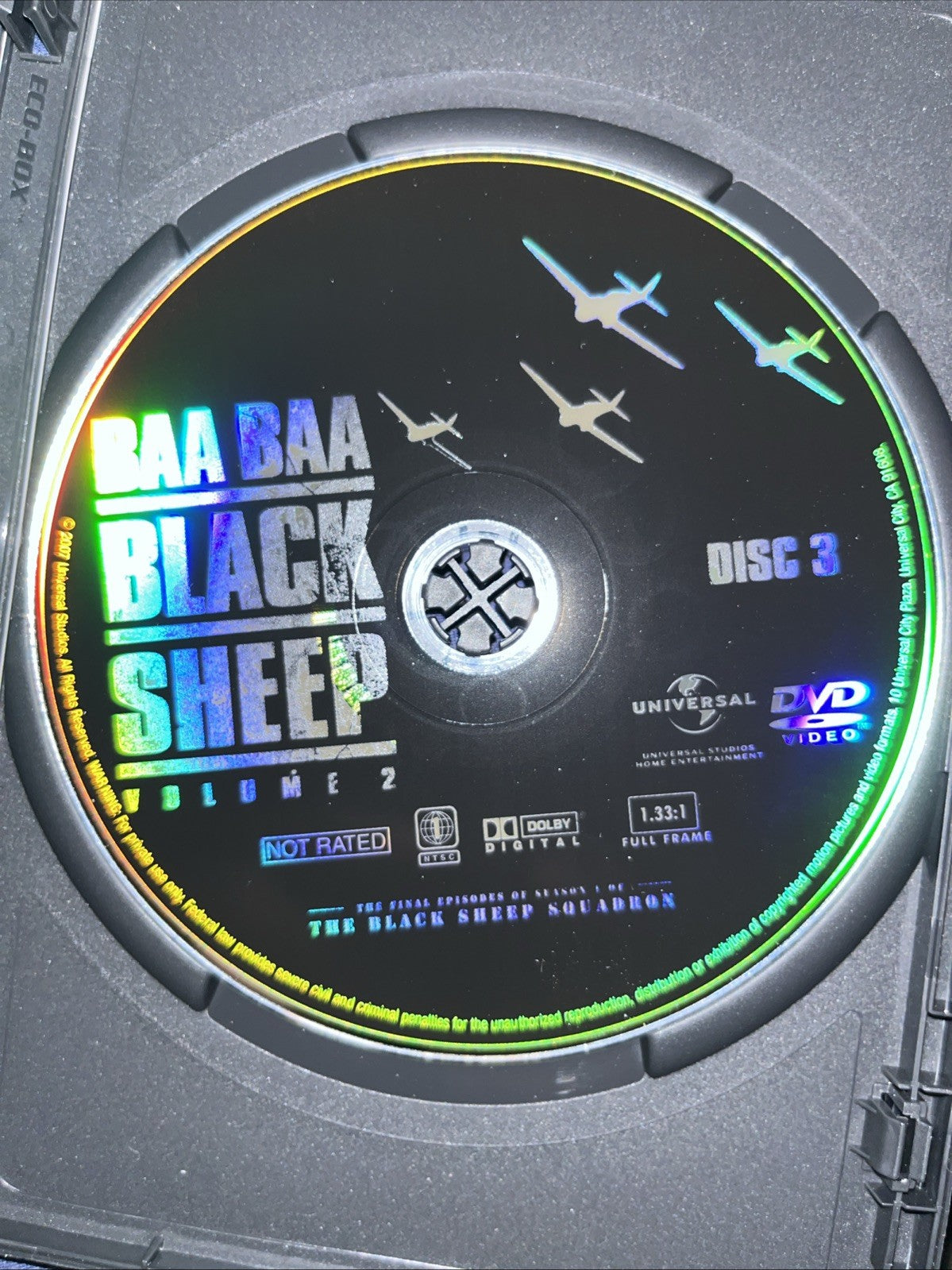 Baa Baa Black Sheep Squadron: Season 1 Volume 2 (DVD) Tested. Missing Insert