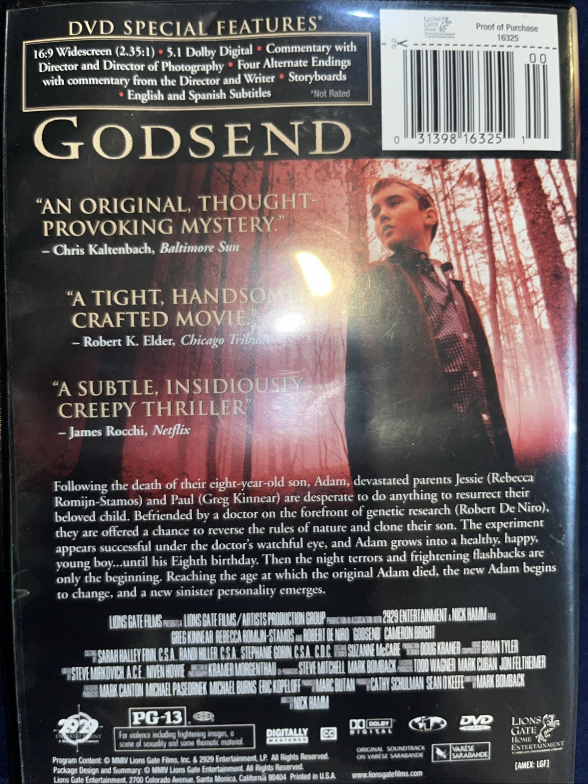 Godsend (DVD, 2004) Sealed