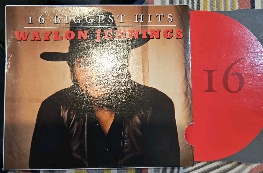 16 Biggest Hits by Waylon Jennings (CD, 2009) Tested. No Scratches