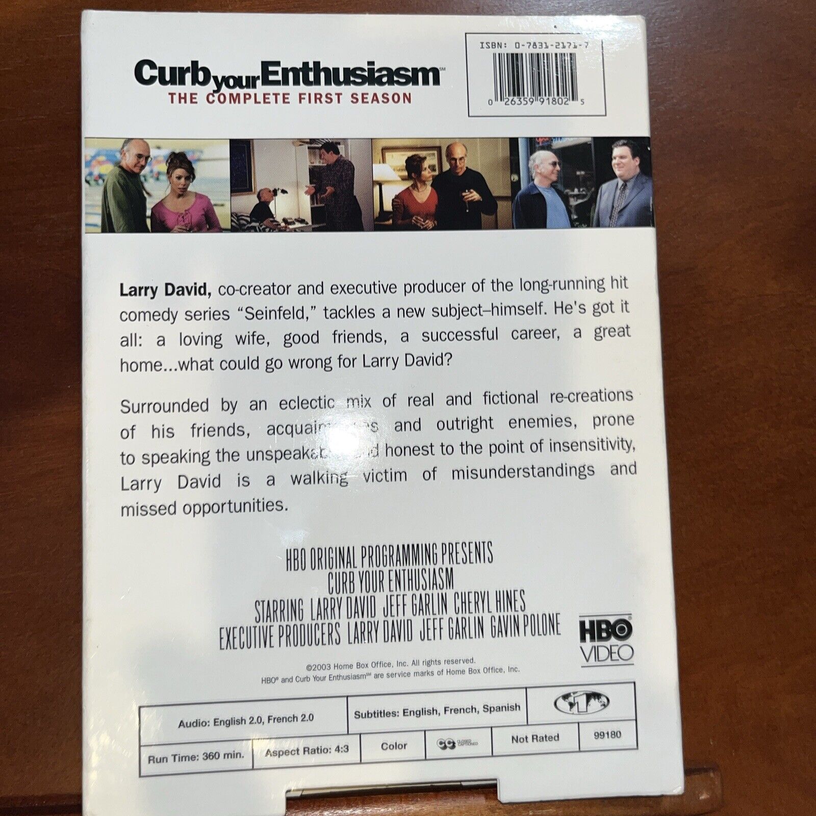Curb Your Enthusiasm: the Complete First Season (DVD, 2000)