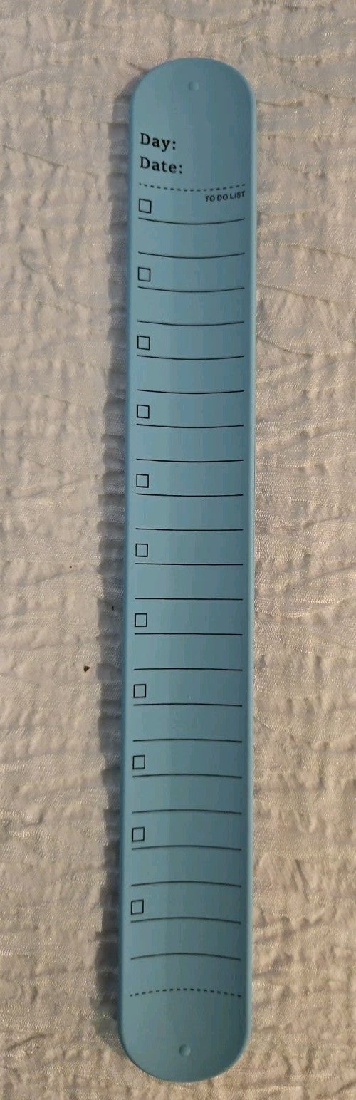 Slap Band Slap Bracelet 8"Ruler and To Do List