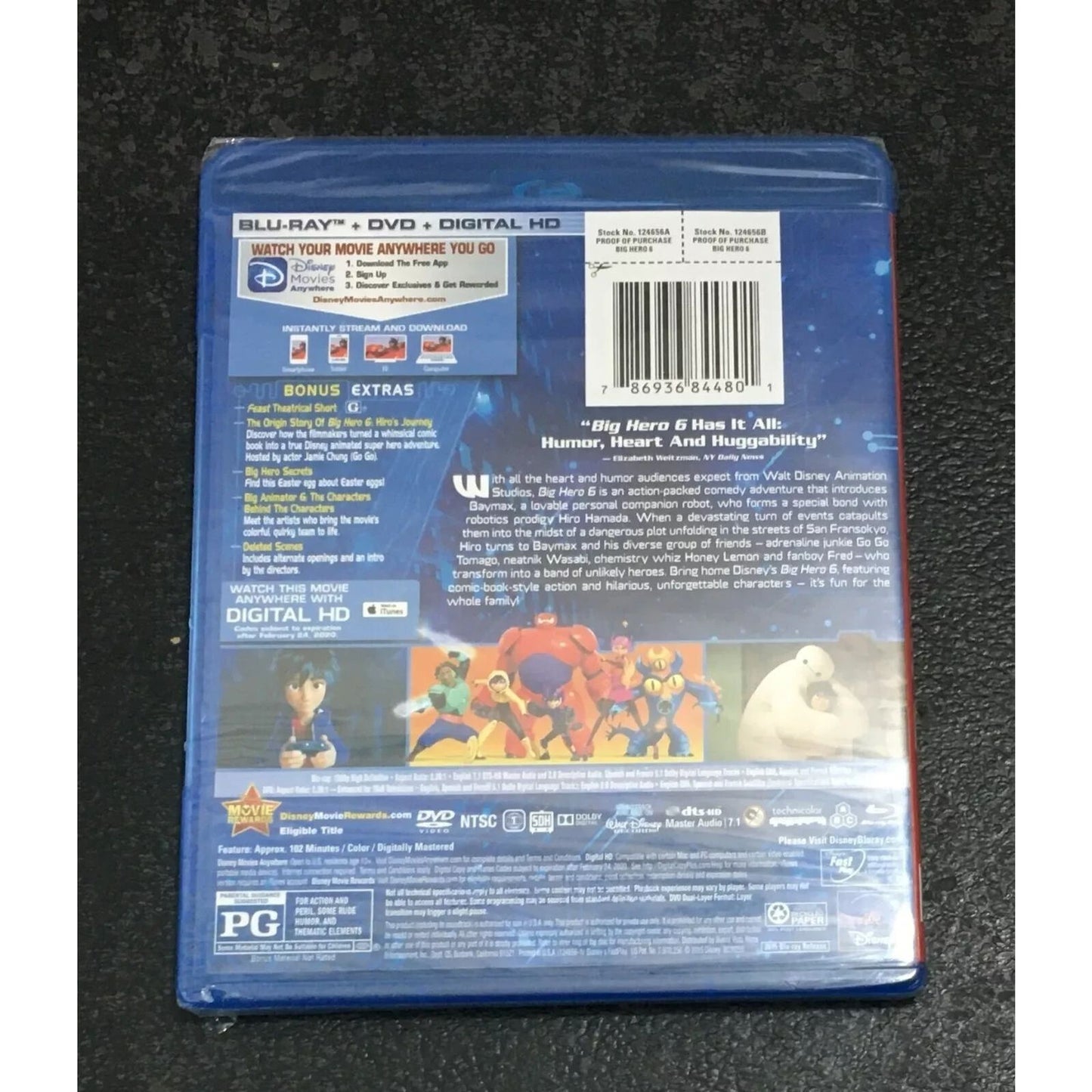 Big Hero 6 (Bluray / DVD) Brand New