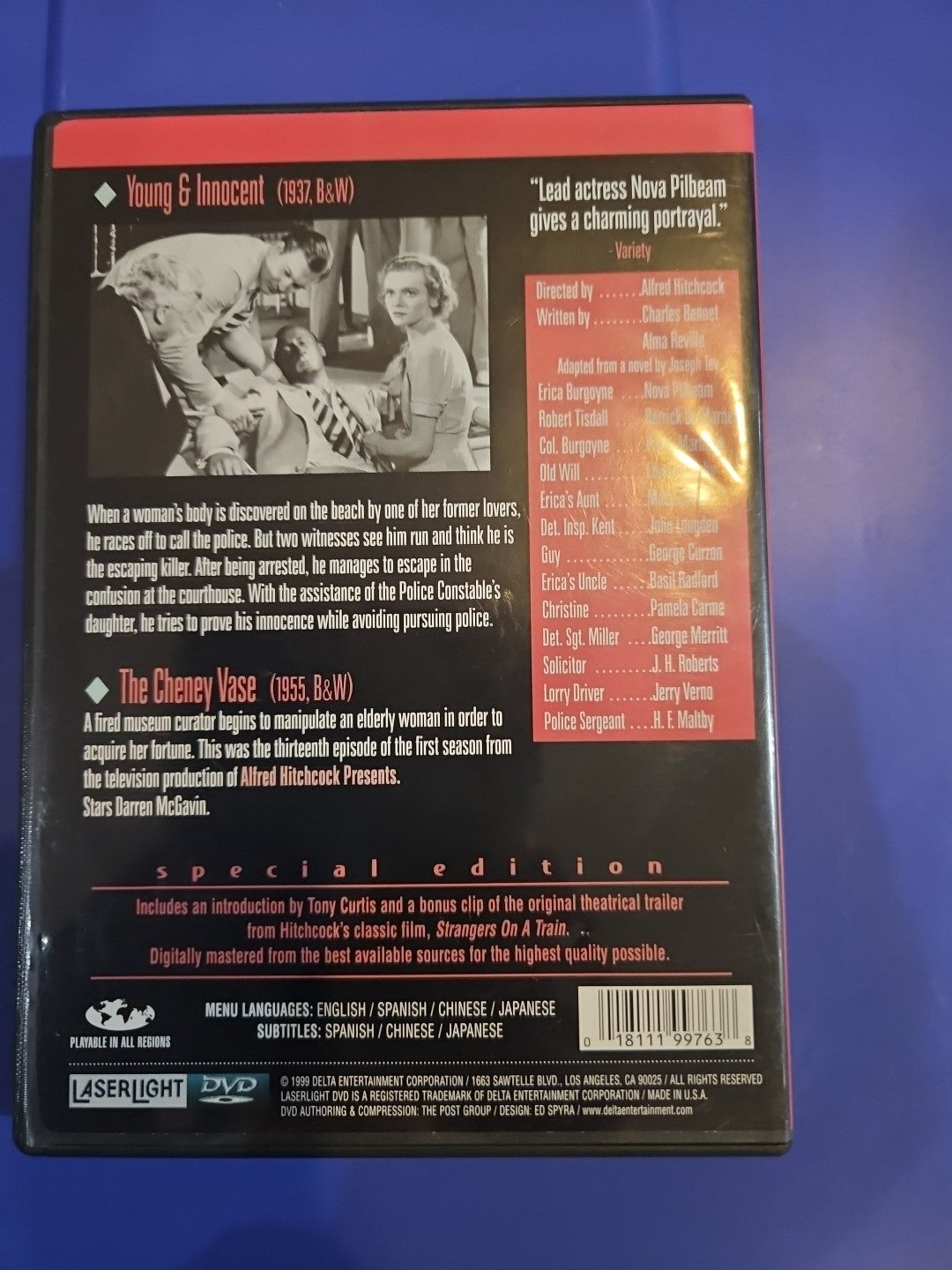 Young and Innocent/ Cheney Vase (DVD, 1999)