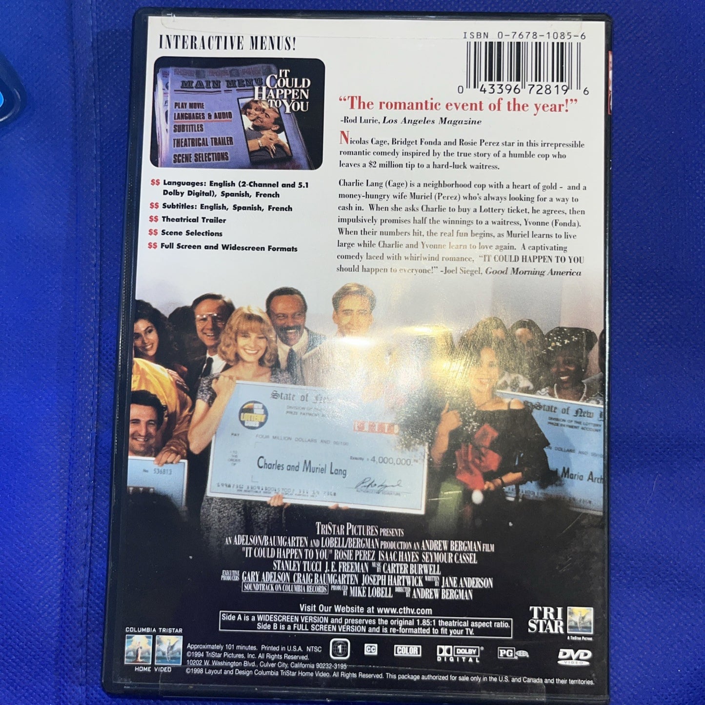 It Could Happen to You (DVD, 1994)