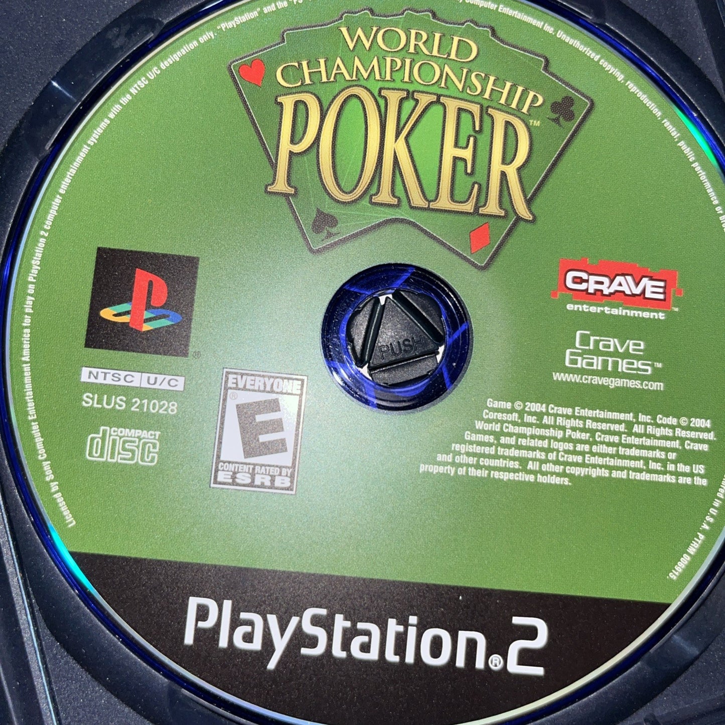 World Championship Poker (PS2) Tested. New Case. Resealed