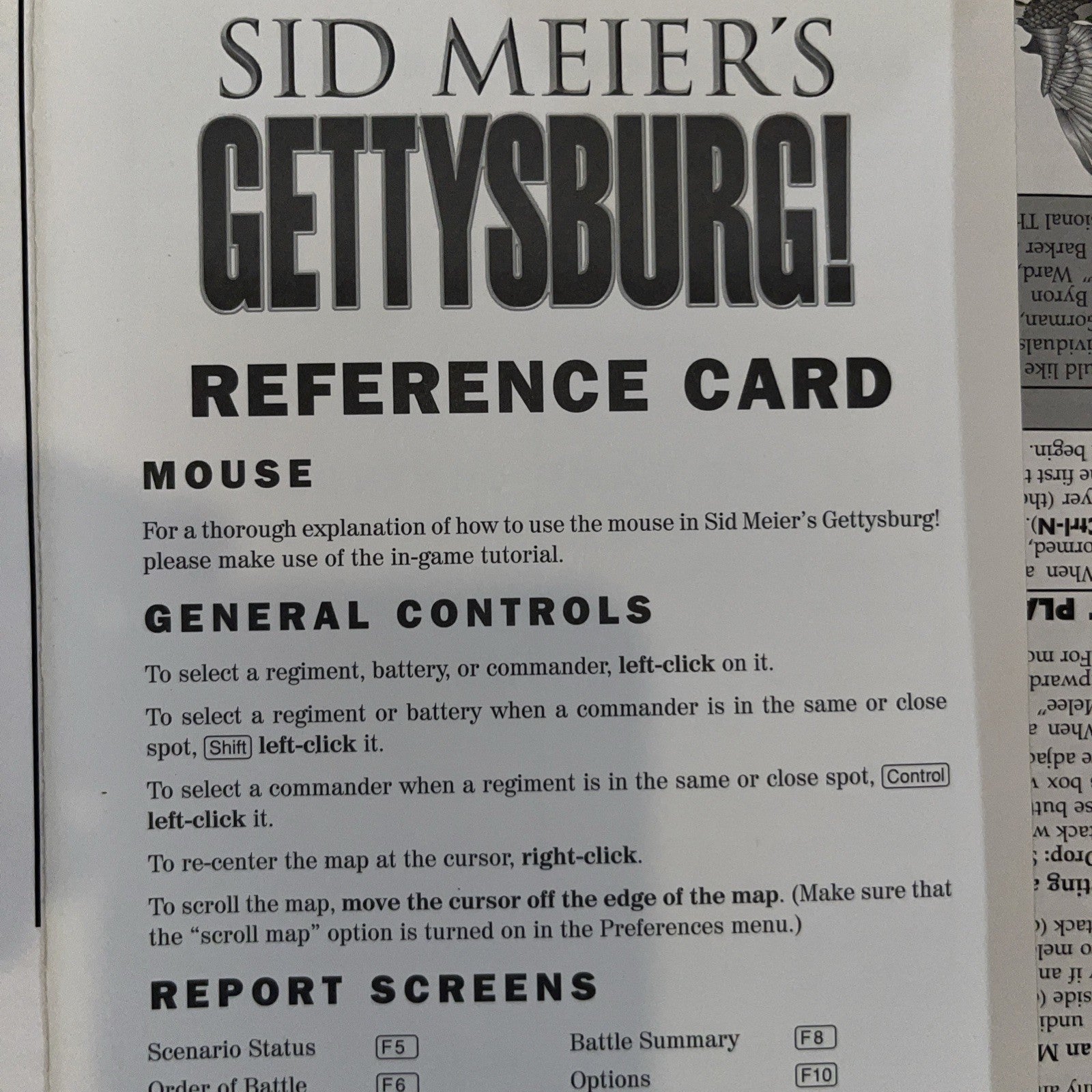 Battleground 2: Gettysburg (PC, 1995) CIB