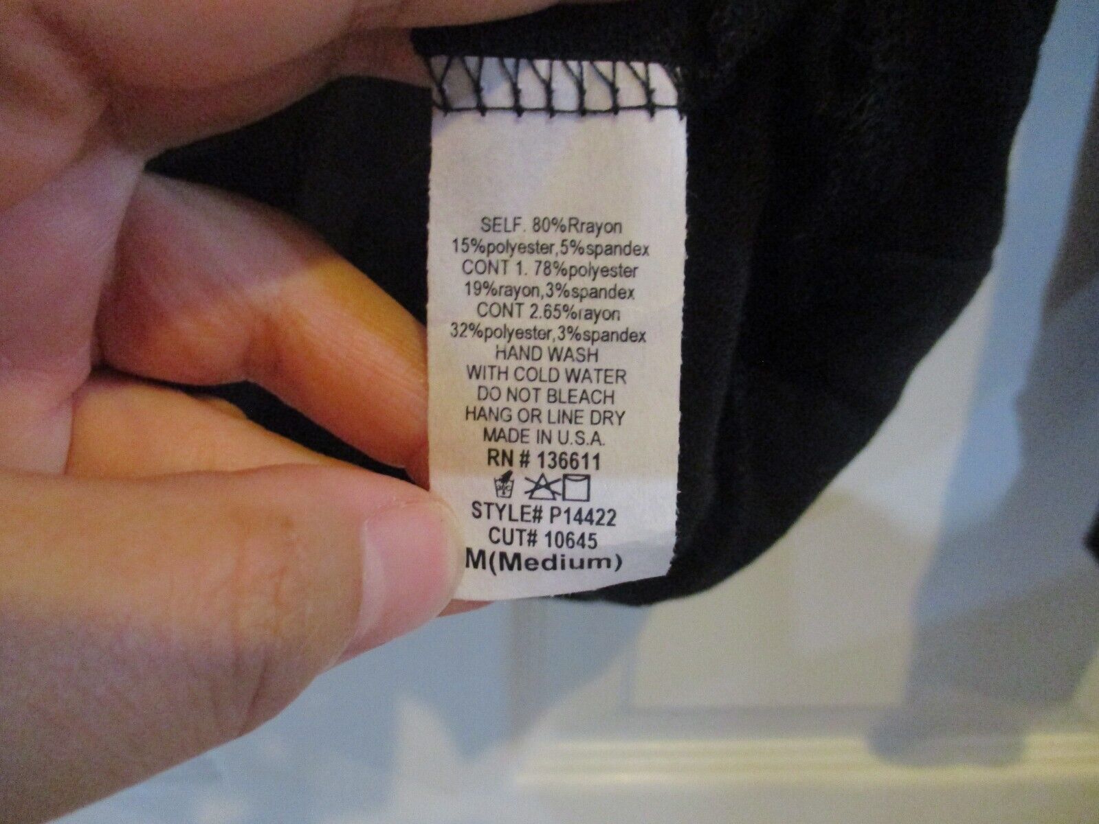 P.S. Kate Soft Knit Blue Gray Black Hoodie Medium NEW