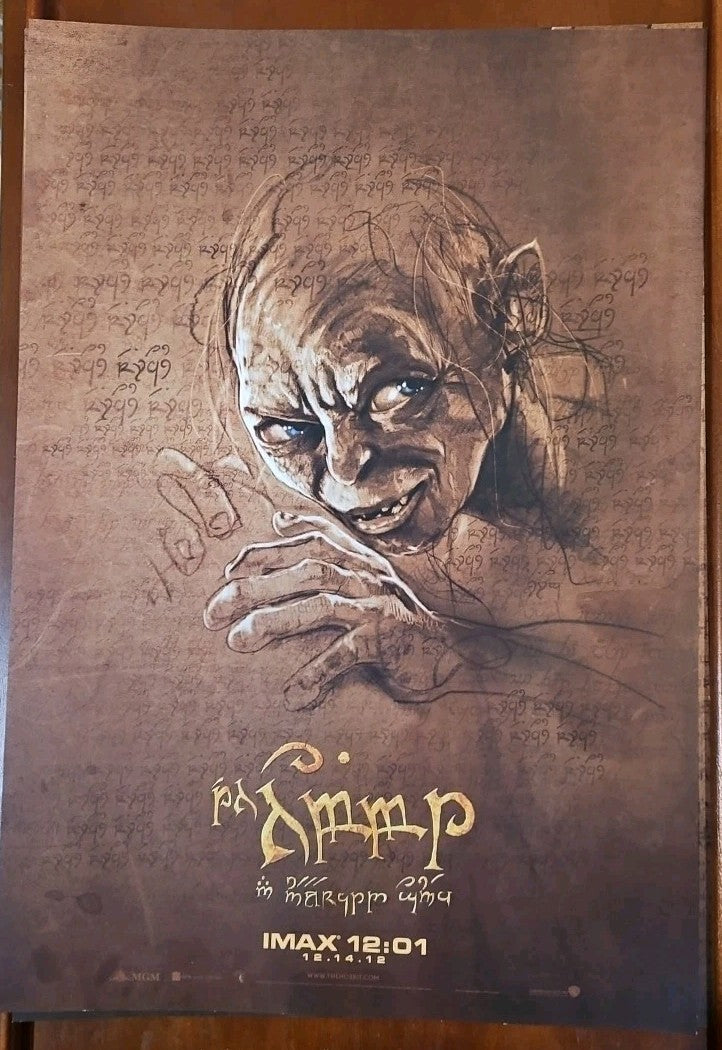 The Hobbit Movie Posters - Set of 4 - Original IMAX 2012 Limited Edition