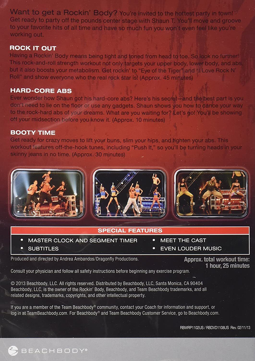 Rockin' Body (DVD , 2-Disc Set)