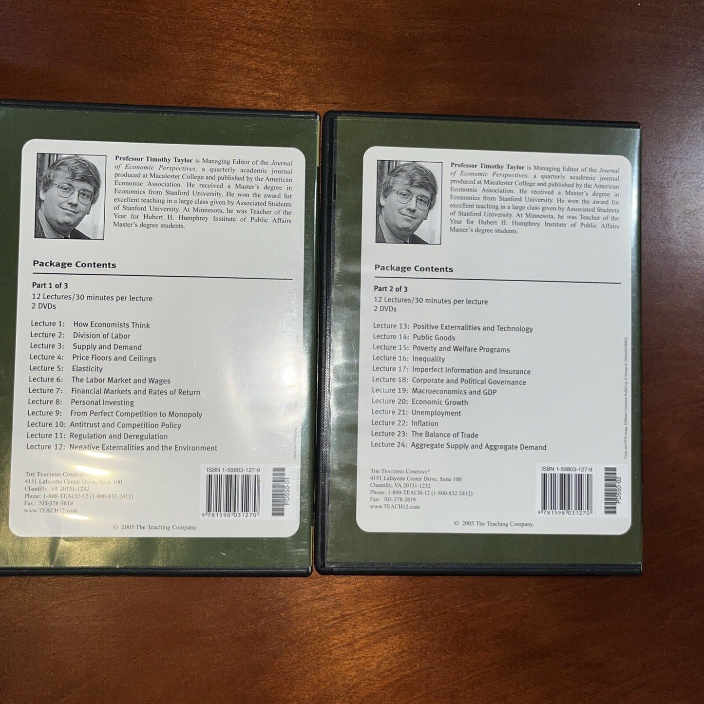 Economics by Timothy Taylor (DVD) 3rd Edition Part 1 & 2