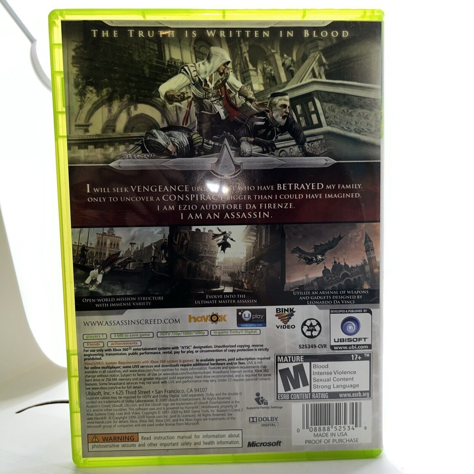 Assassin's Creed II (Microsoft Xbox 360, 2009)