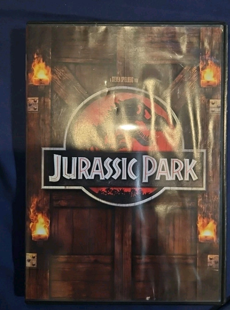 Jurassic Park (DVD, 1993) Moisture Damaged Artwork. Tested