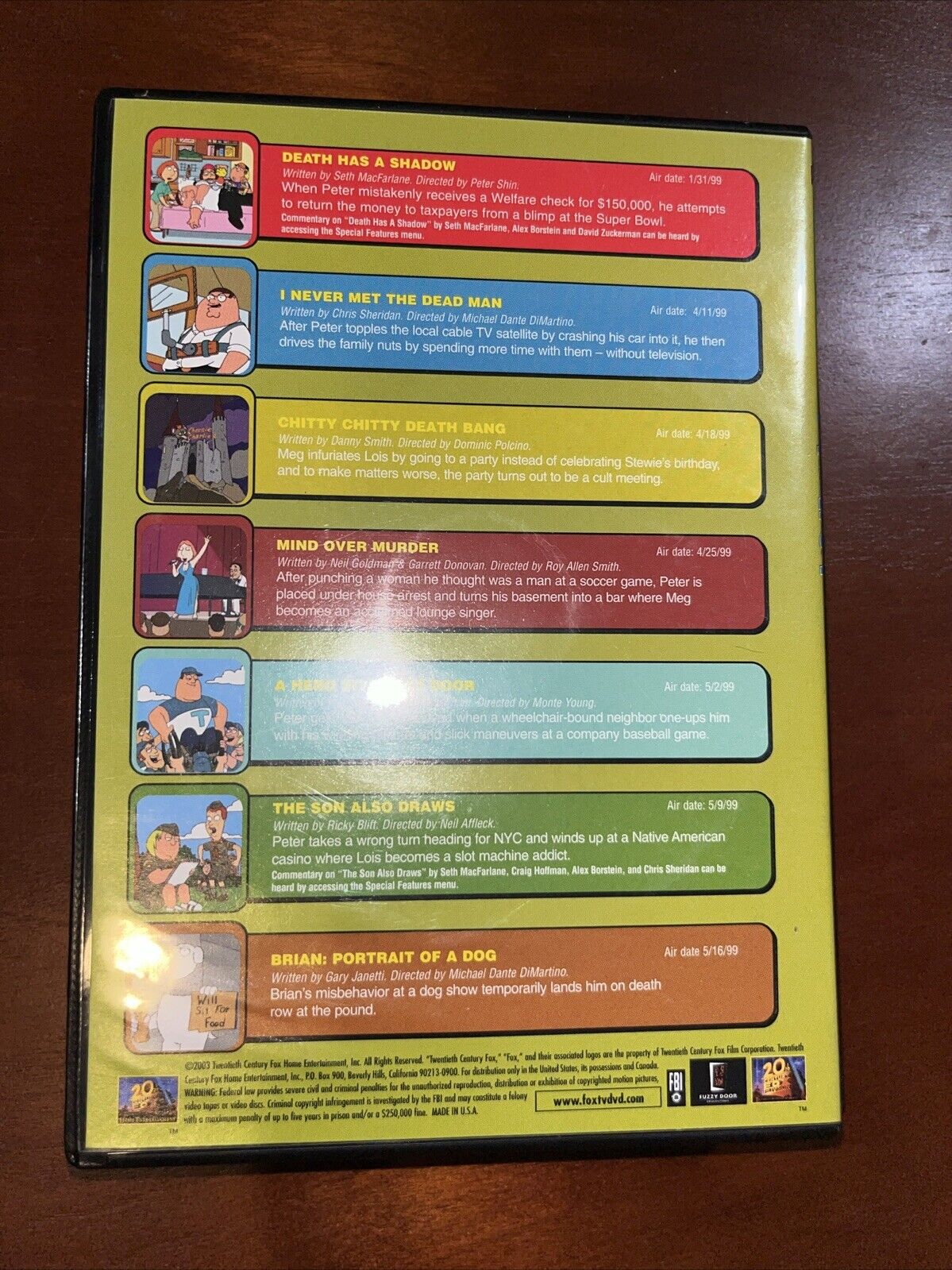 Family Guy Volume 1: Seasons 1 & 2 (DVD, 1999) Tested