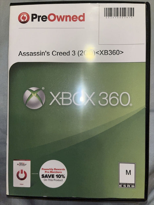 Assassin's Creed III (Microsoft Xbox 360, 2012)