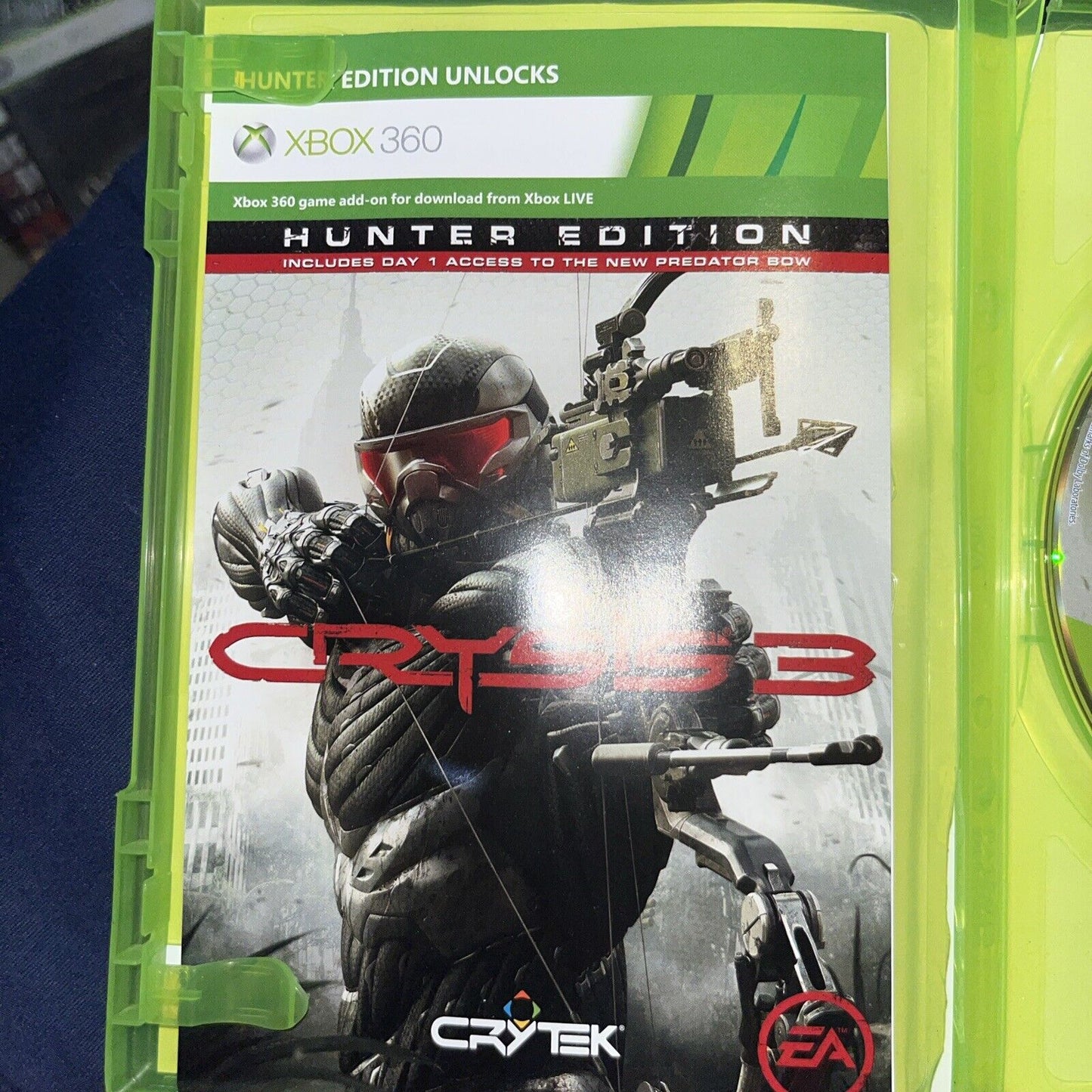 Crysis 3 Hunter Edition Xbox 360 Game Complete CIB
