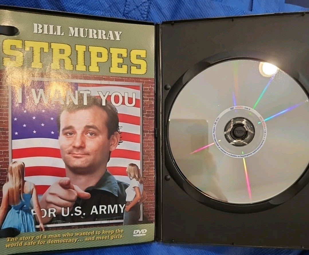 Stripes (DVD, 1981) Slimcase. Artwork Cropped. Tested