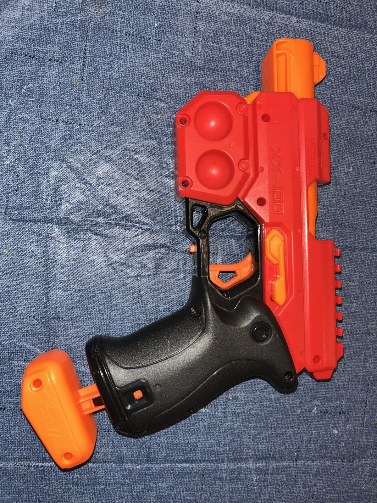 Nerf XX-100 Rival Pull Cocked Shingle Shot Pistol With Chamber Switched Access