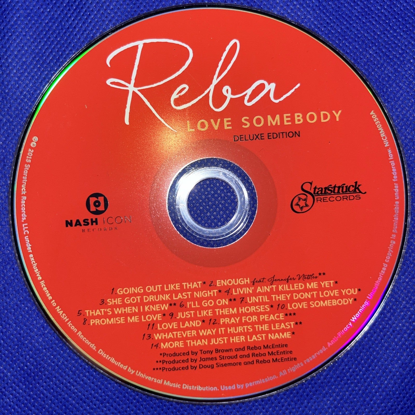 Reba: Love Somebody (CD)  Disc Only!